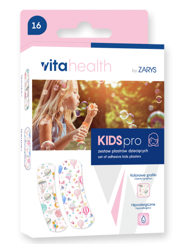 Zestaw plastrów dziecięcych KIDSpro Vitahealth - girls